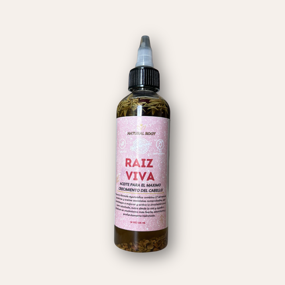 Raíz Viva 🍃🌸 Aceite Jumbo Con Hierbas Para El Crecimiento Del Cabello