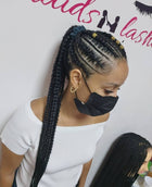 FEEDING PONYTAIL BRAIDS