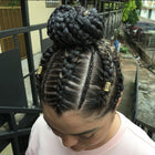 FEEDING PONYTAIL BRAIDS