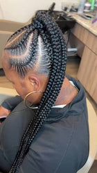 FEEDING PONYTAIL BRAIDS